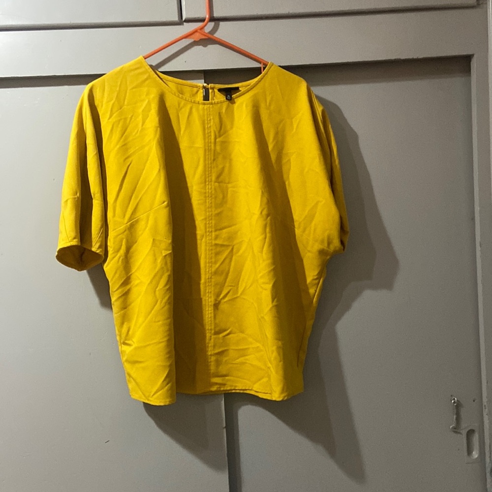 Yellow work blouse